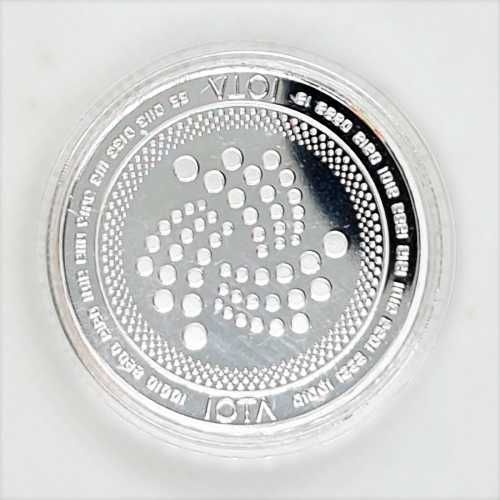 Сувенирна монета IOTА (биткоин, лайткоин, эфир, даш bitcoin)