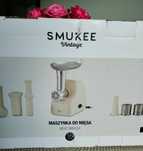 Maszynka do mięsa vintage Smukee Smukkee biedronka beżowa retro 500W