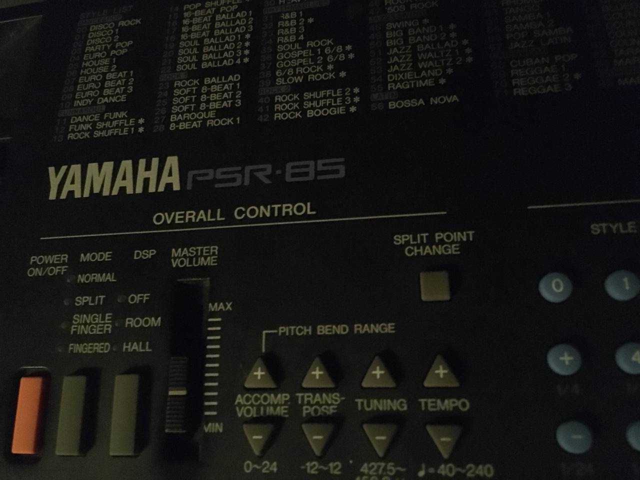 Синтезатор Yamaha psr-85