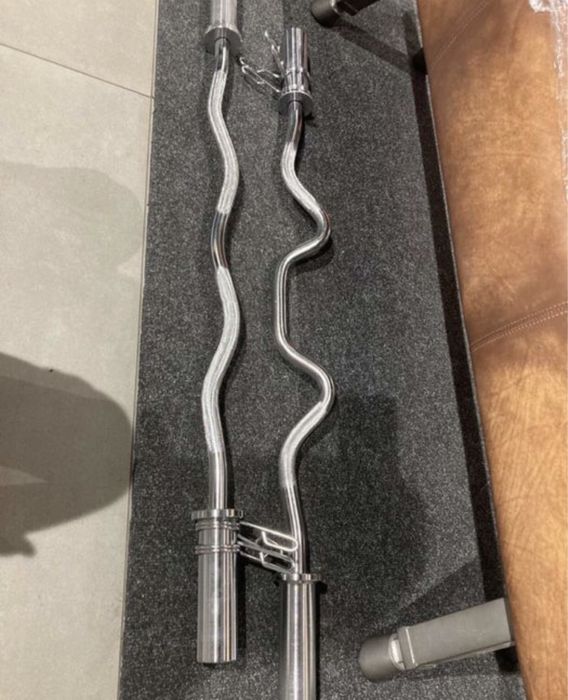 Гриф Олимпийский, изогнутый гриф, гриф для штанги, рукоятки, замки.