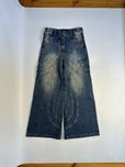 NFS NO FAITH STUDIOS baggy faded opium distressed джинси джинсы синие