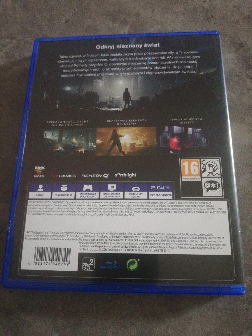 Gra ps4 Control playstation pl