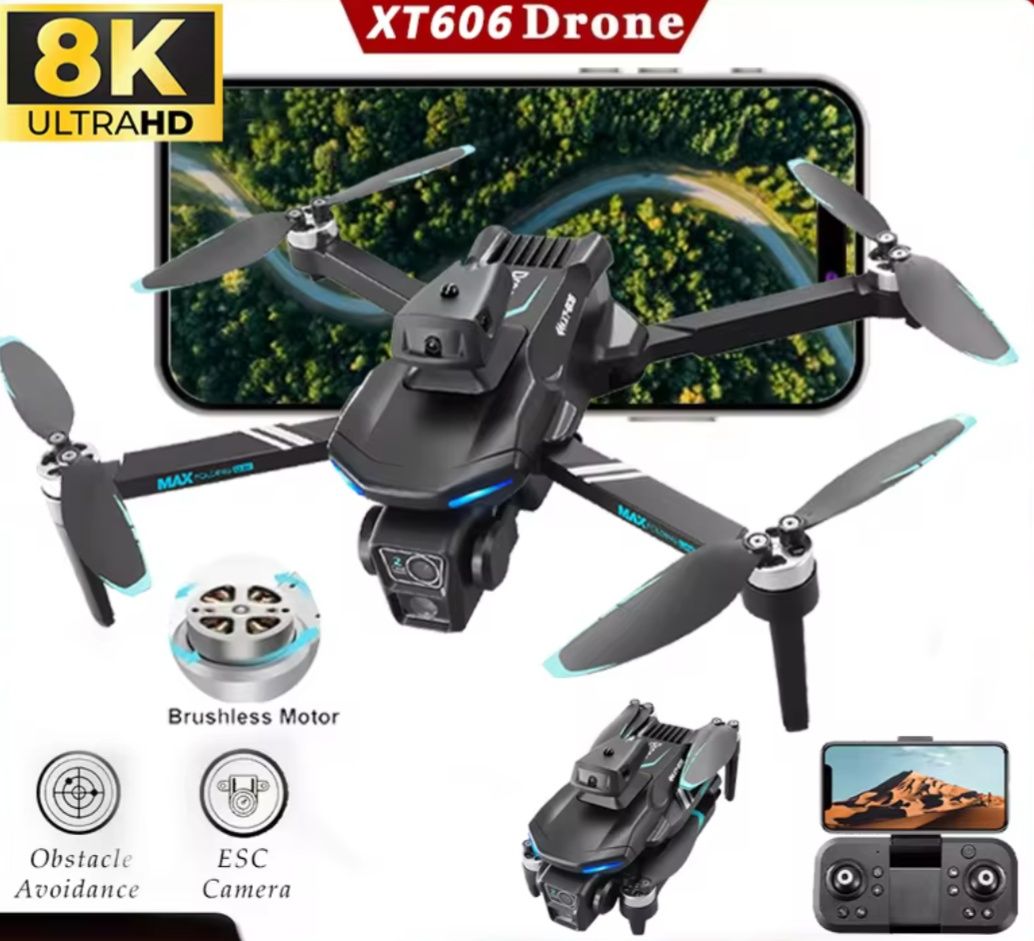 XT606 Max Дрон 8K квадрокоптер
