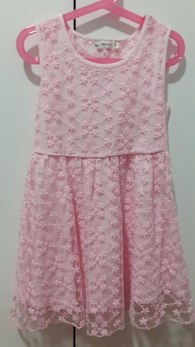 Vestidos rosa 5/6 anos