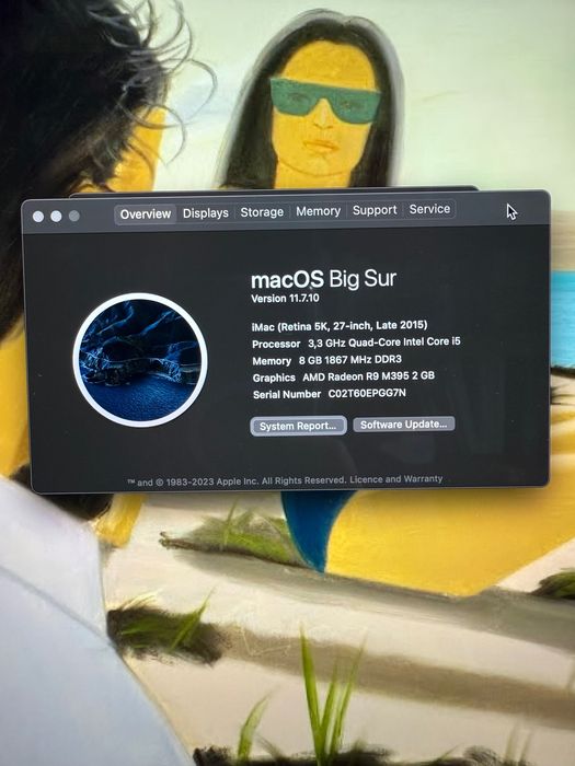 Apple iMac 27” Retina 5K (Late 2015) – i5 3.3GHz / 8GB / 2TB Fusion