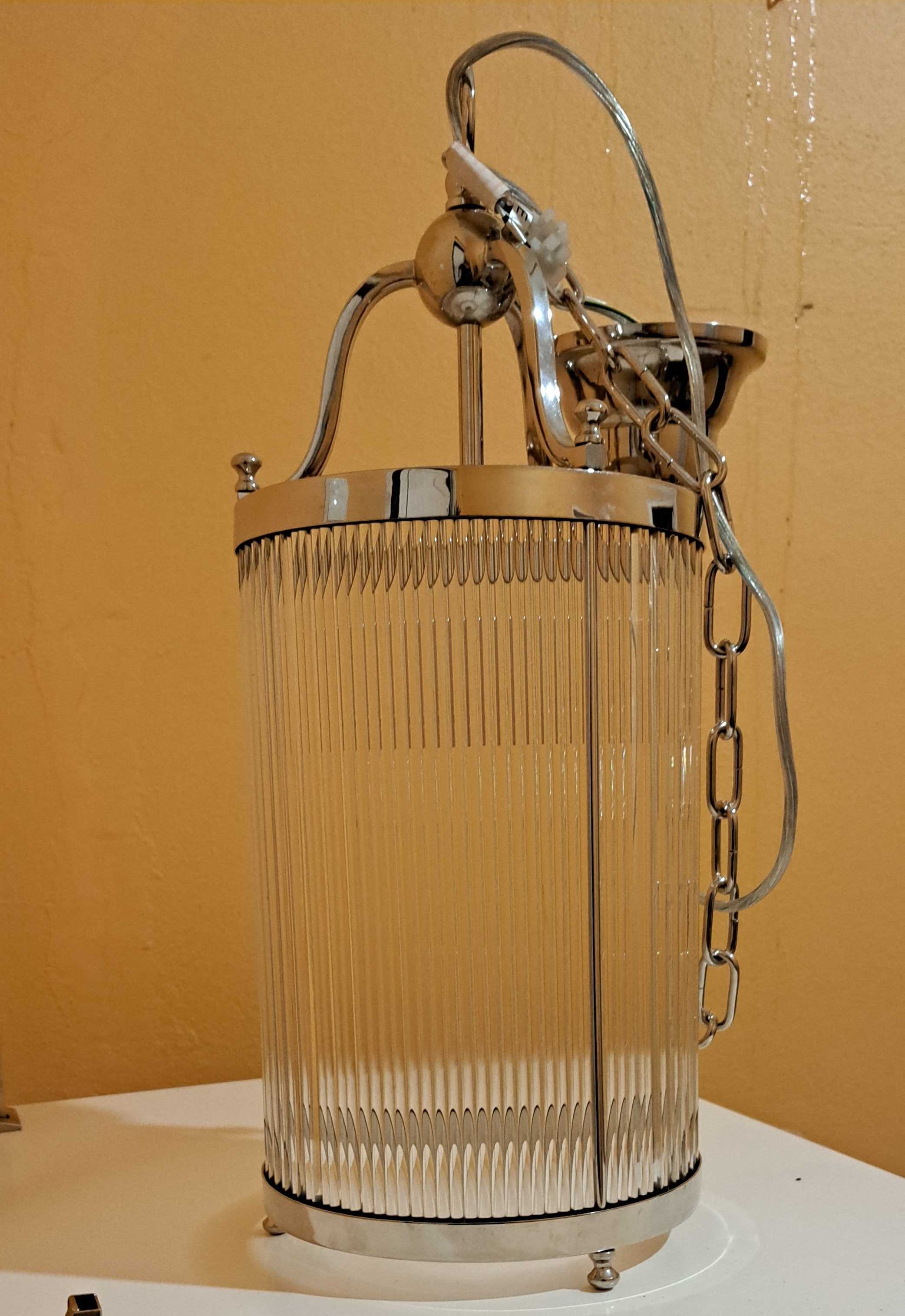 Candelabro de Tecto inox com um ponto de luz- NOVO
