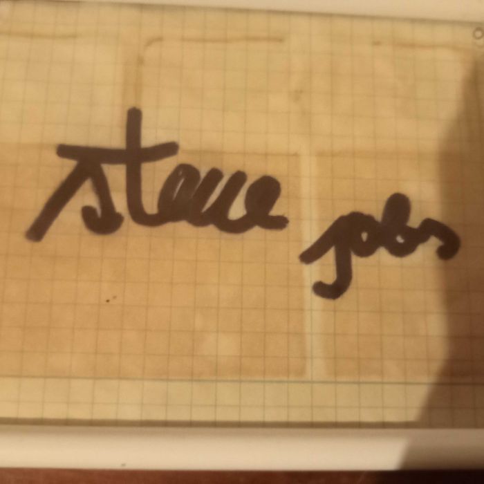Podpis Steve Jobs opis !!!