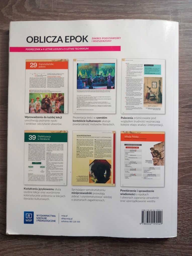 Podręcznik do języka polskiego z serii Oblicza epok 3.1