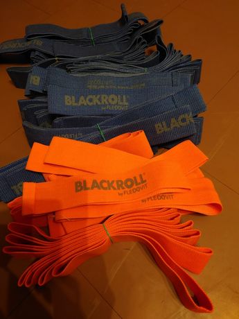 Blackroll Loop Band. Taśmy do ćwiczeń. Kolor pomarańczowy i niebieski.