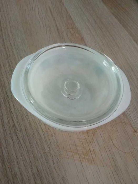 Taça Vintage JAJ Pyrex England (anos 60/70) com Tampa