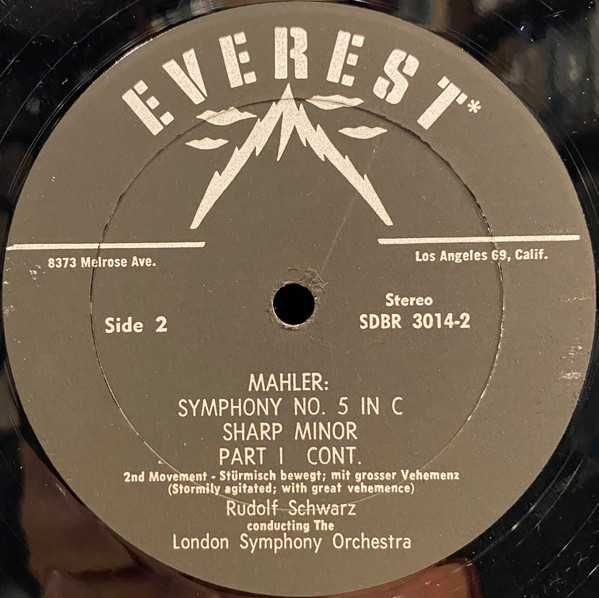 Mahler, Rudolf Schwarz, The London Symphony Orchestra
