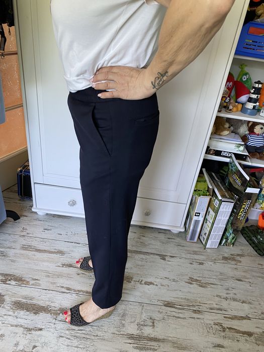 Filippa K. Wełna wełniana lana chinos chinosy do kostek 40 L