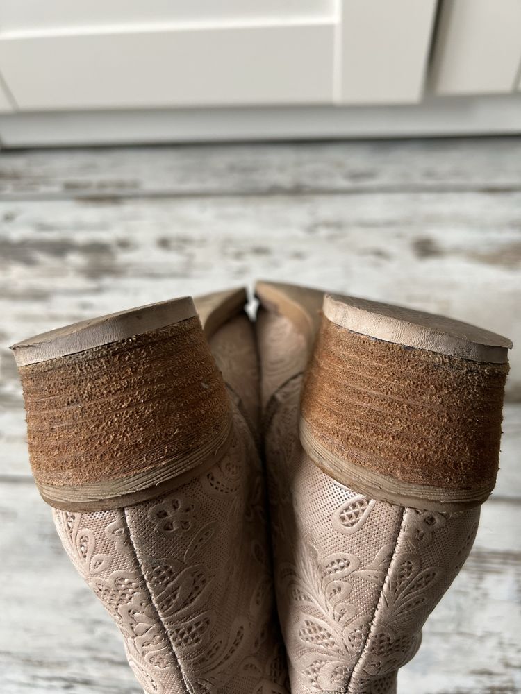 Buty damskie skórzane 37 Wittchen botki damskie skóra naturalna