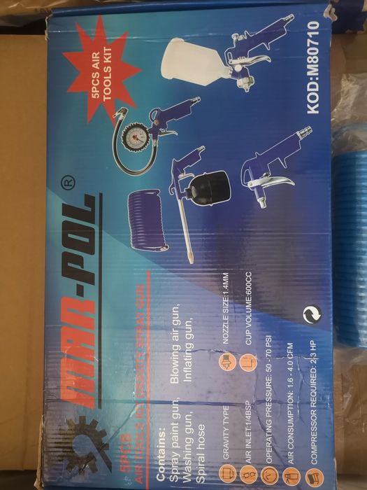 Kompresor olejowy 24l 8bar  German plus akcesoria Jak nowy