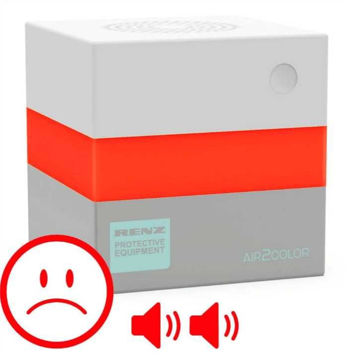 Wysokiej klasy Renz Air2Color czujnik jakości powietrza CO2 (0-10kppm)
