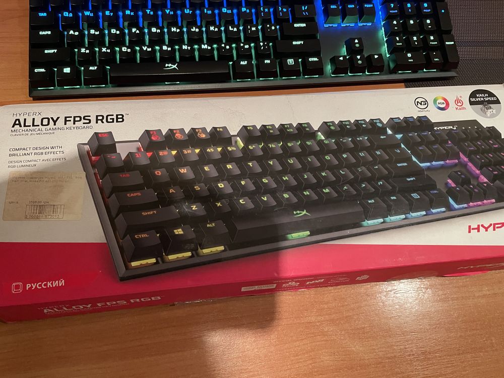 Игровая клавиатура Hyperx alloy fps rgb