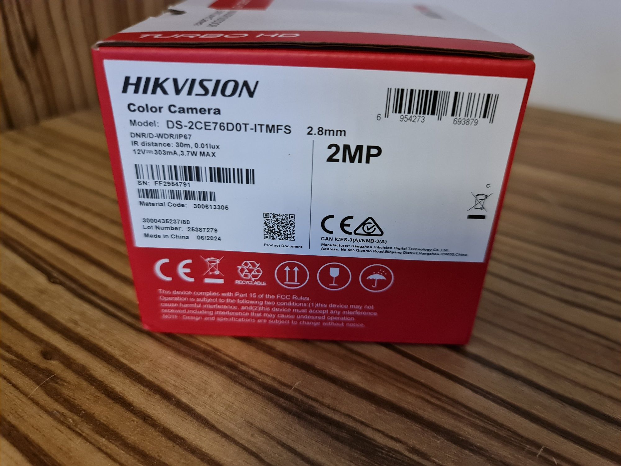 Kamera Hikvision DS-2CE76D0T-ITMFS 2 mpix audio nowa