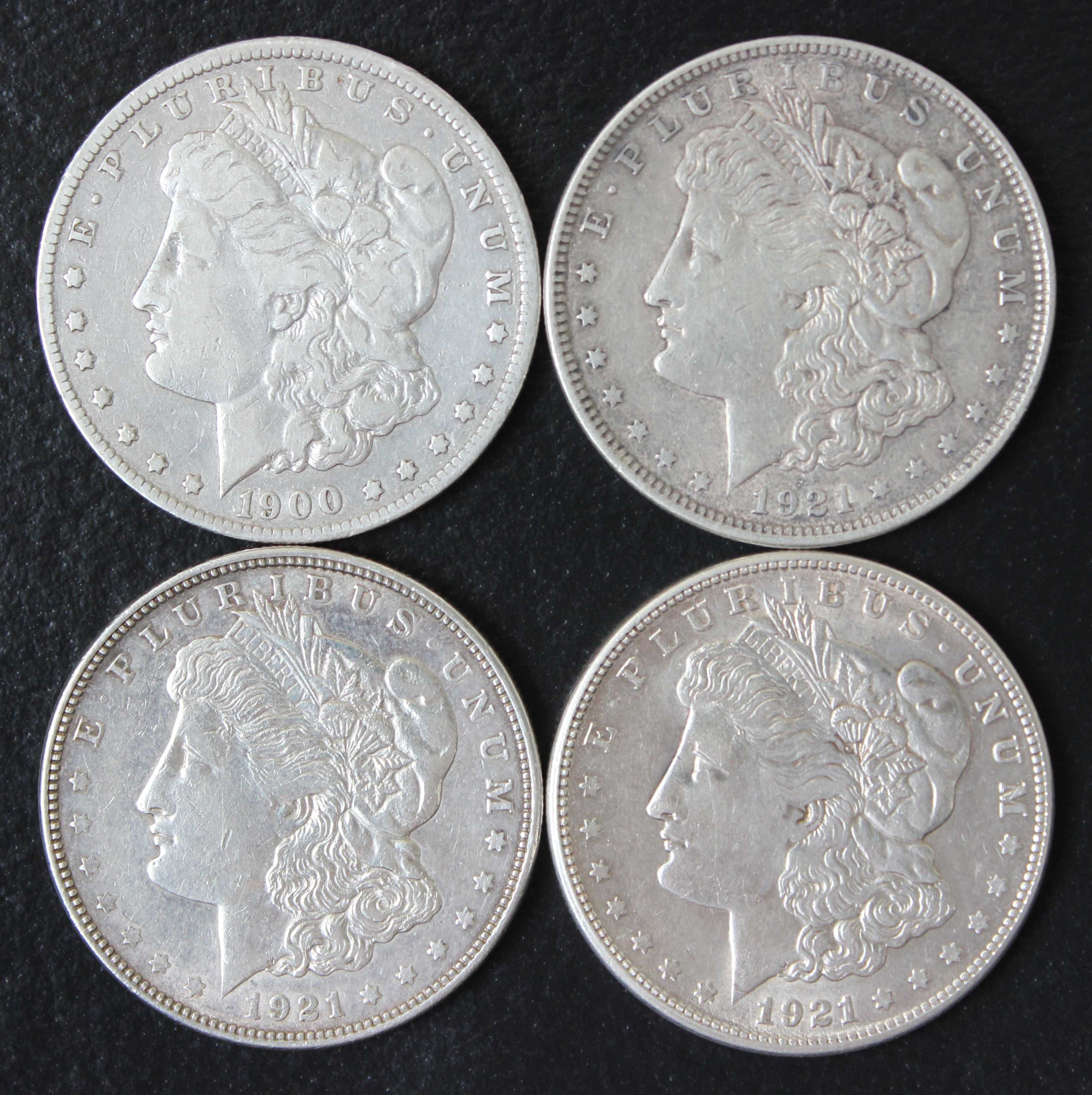 монета 1 доллар 1885,1889,1900,1921 года,оригинал