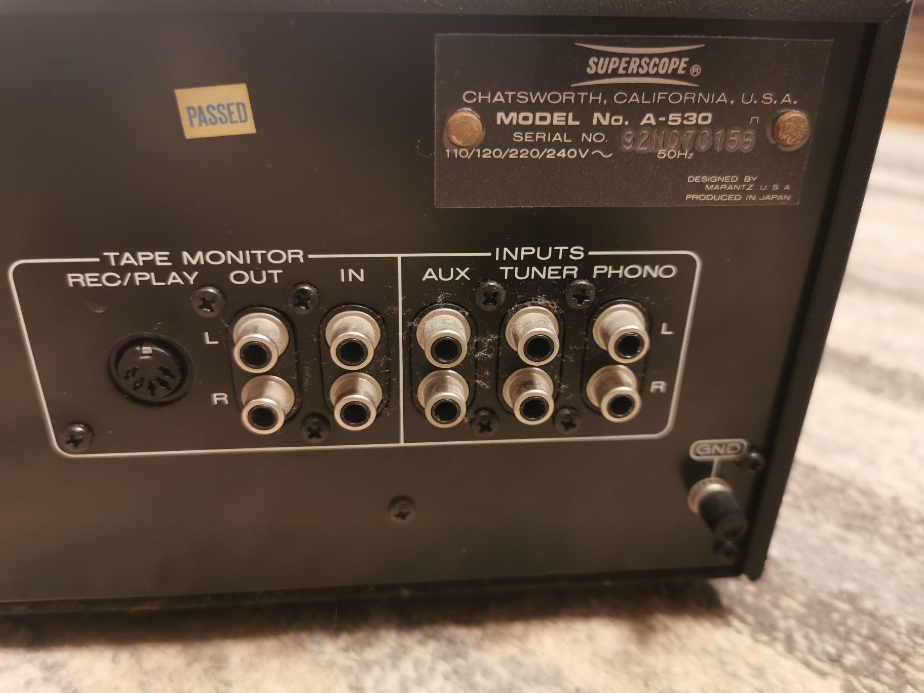 wzmacniacz japońskiej firmy Marantz Superscope A-530
