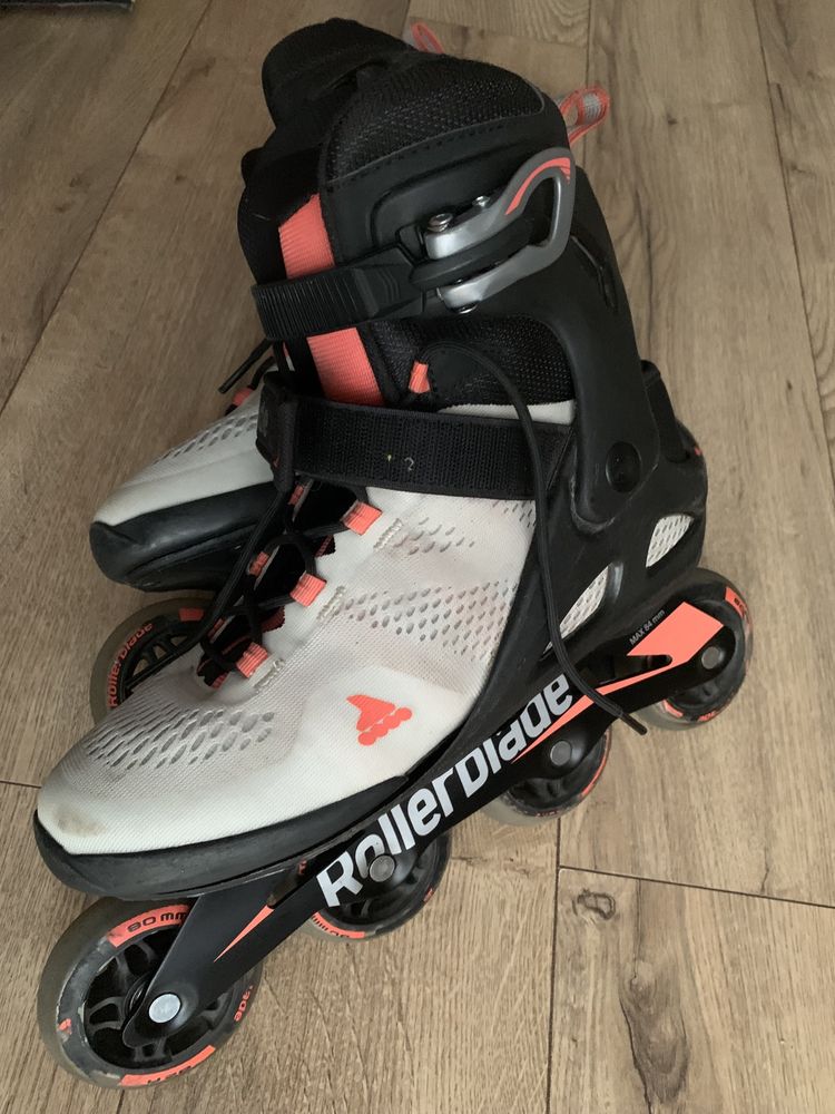 Rolki Rollerblade macroblade 80 rozmiar 41 szaro różowe