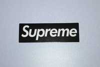 Naklejka Supreme Logo Brand Czarna 8,5x3cm