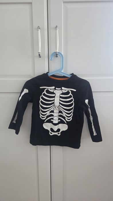 Koszulka tshirt  halloween kościotrup f&f roz 98