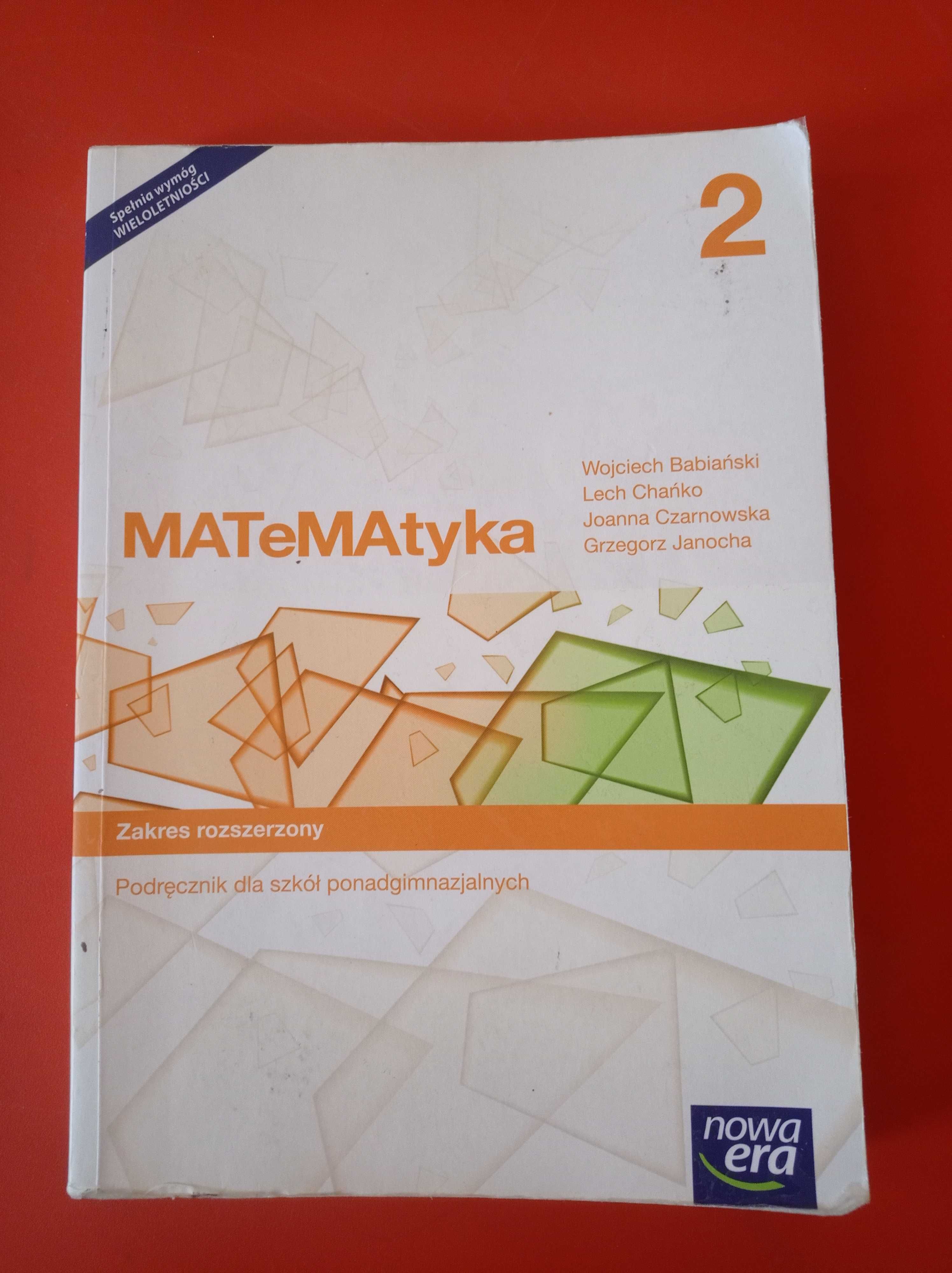 MATeMAtyka 2, zakres rozszerzony, Babiański. Chańko, Czarnowska