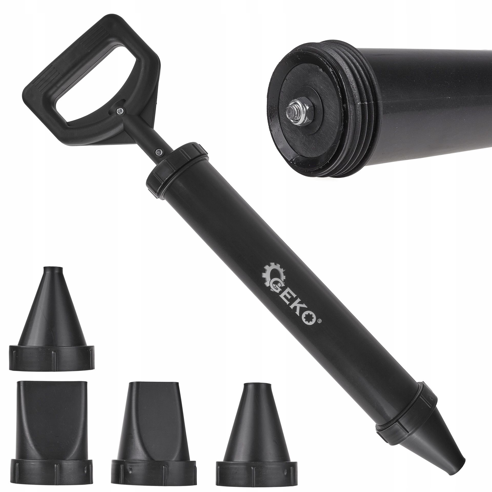 Wyciskacz Budowlany Do Mas I Zapraw 850Ml + Komplet 4 Dysz Geko