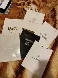 Пакети коробки брендовые louis vuitton chanel d&g versace givenchi