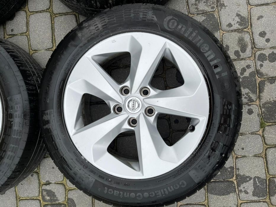 Felgi17 5*114,3 oryg Nissan Qashqai czujniki opona lato 6mm kpl