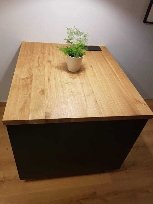 Dębowy drewniany blat kuchenny