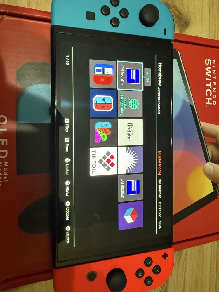 Przerobiona Nintendo Switch Oled 256gb CFW Atmosphere Picofly zestaw
