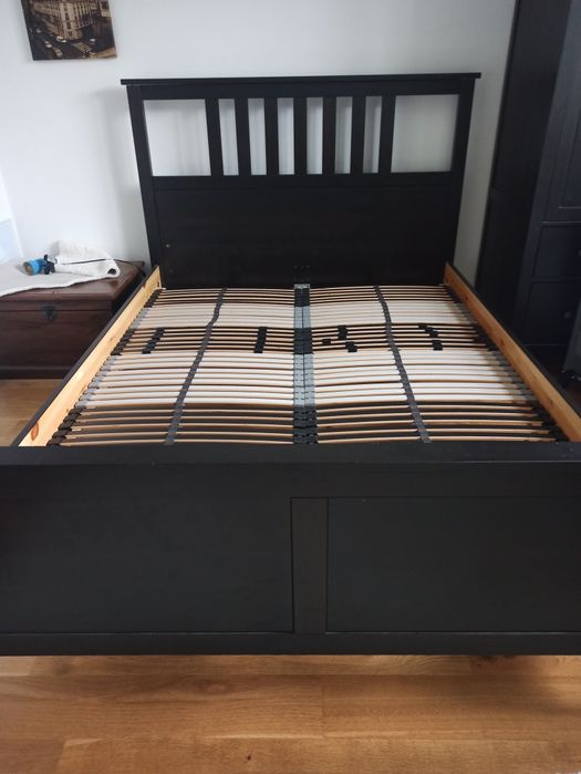 Łóżko Ikea Hemnes 140x200 z materacem