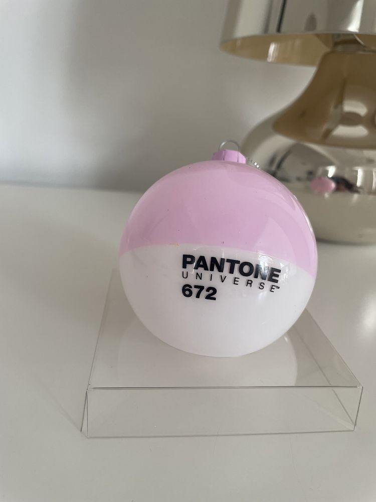 Seletti Pantone Bola de Natal Vidro Rosa Lavanda Design