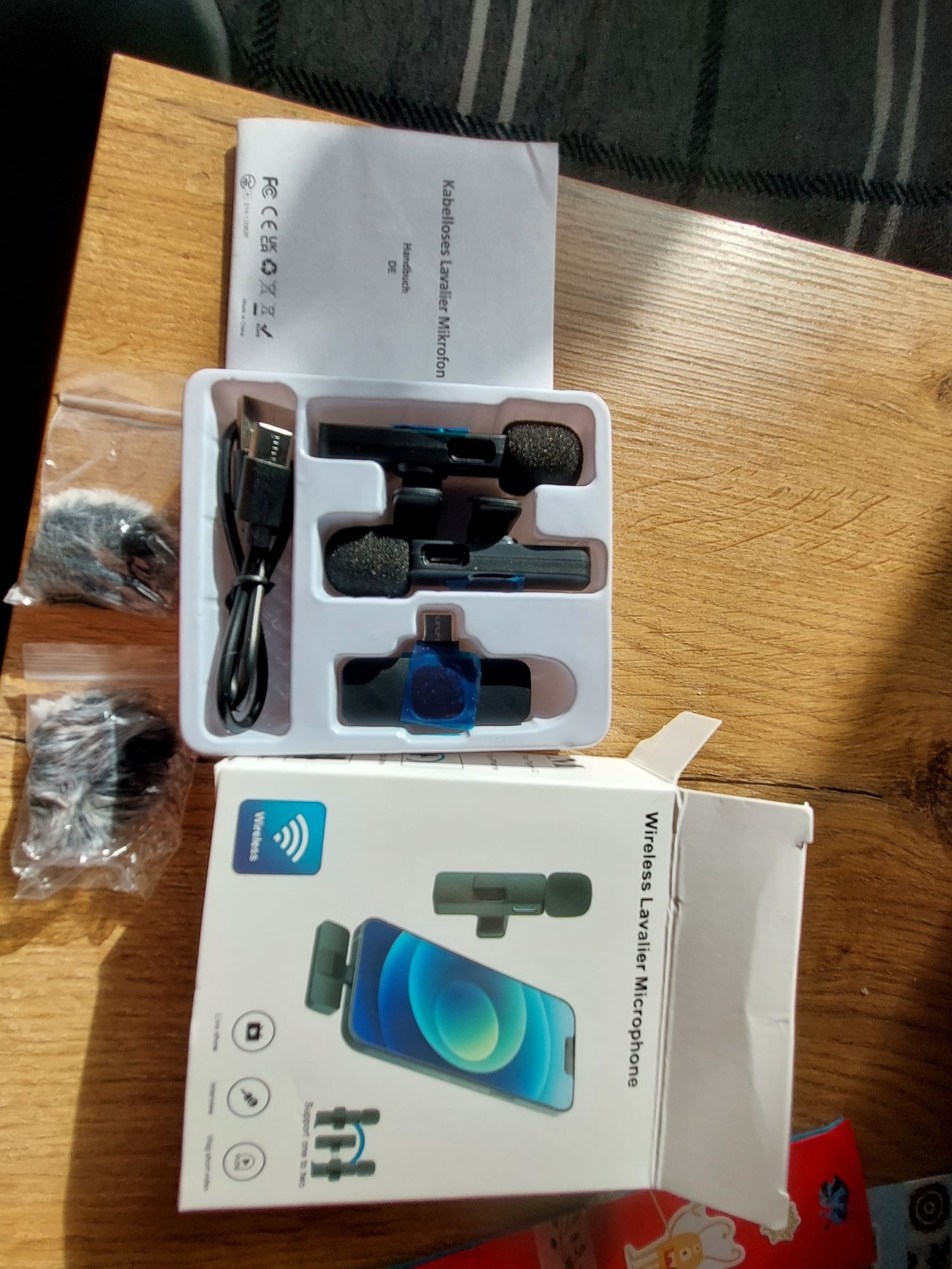 Mikrofony bezprzewodowe do telefonu lub komputera