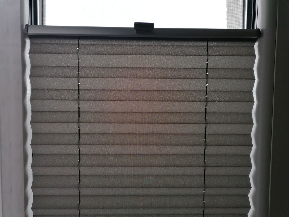 Roleta plisowana nowa 120/54 srebrzysty Mróz