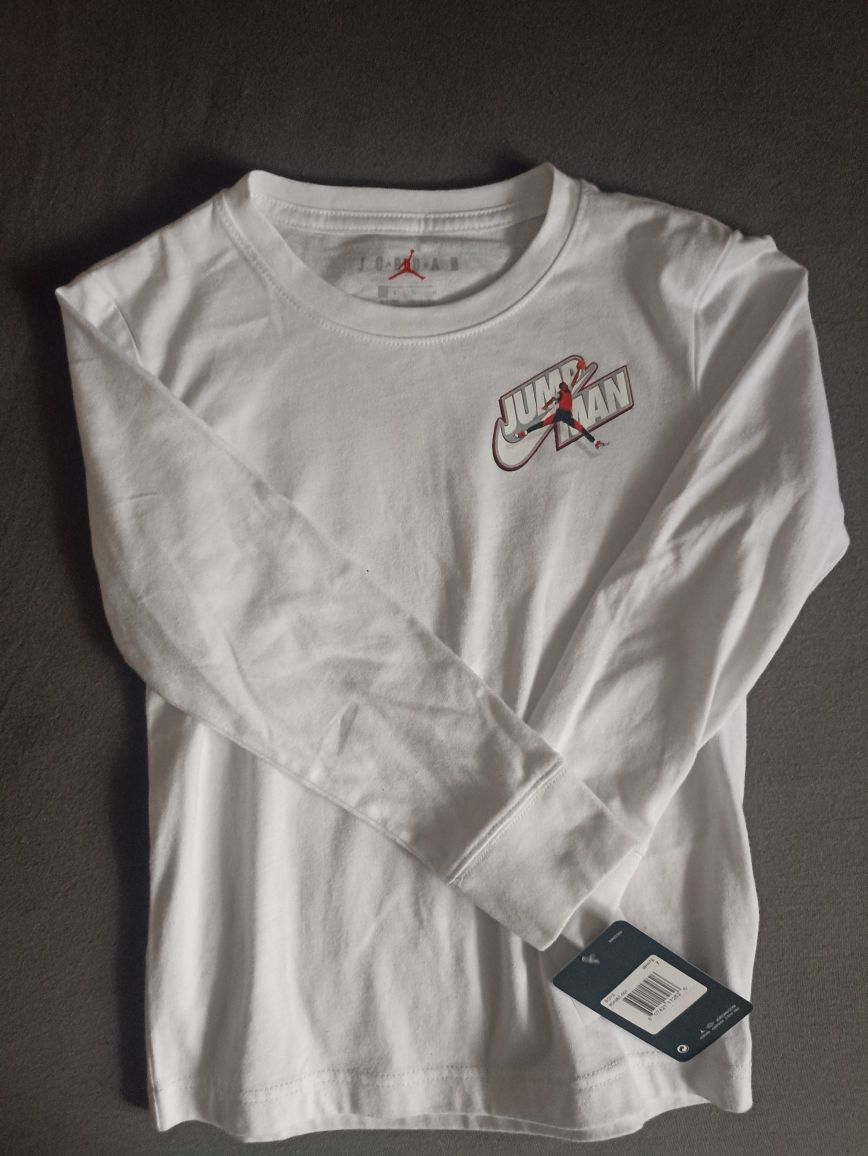 Koszulka biała Jordan jump men r. 116 cm