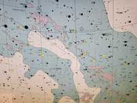 Mapa Gwiazd Atlas Coeli 1950.0 Antonin Becvar 1958r
