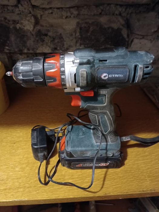 Акумуляторний шуруповерт Сталь шл1215