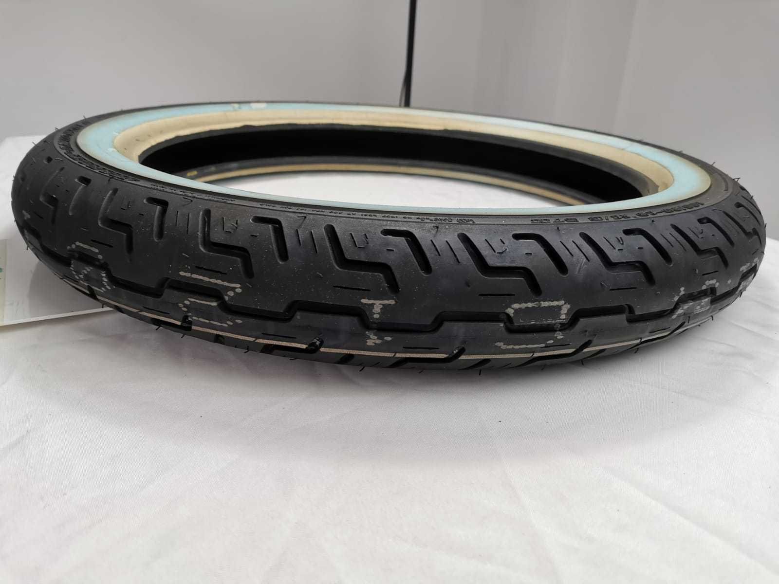 Opona koło Dunlop D401F 100/90/19 NOWA Harley Davidson Biały pasek