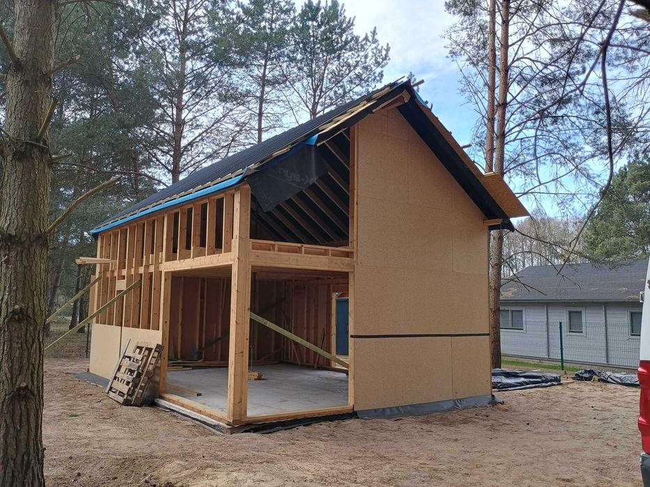Dom szkieletowy konstrukcja ekologiczny na zgłoszenie 70m2 całoroczny