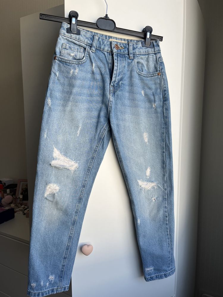 jeansy model the mom rozmiar 146/152 stan idealny