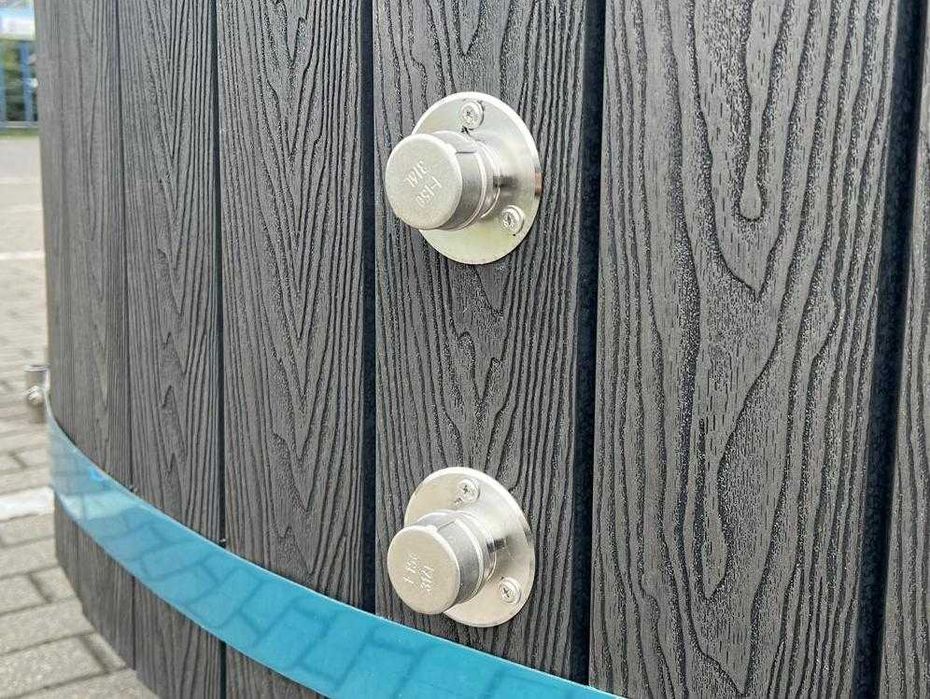 Balia Bania ogrodowa jacuzzi spa hydromasaż opalane drewnem piec wewn