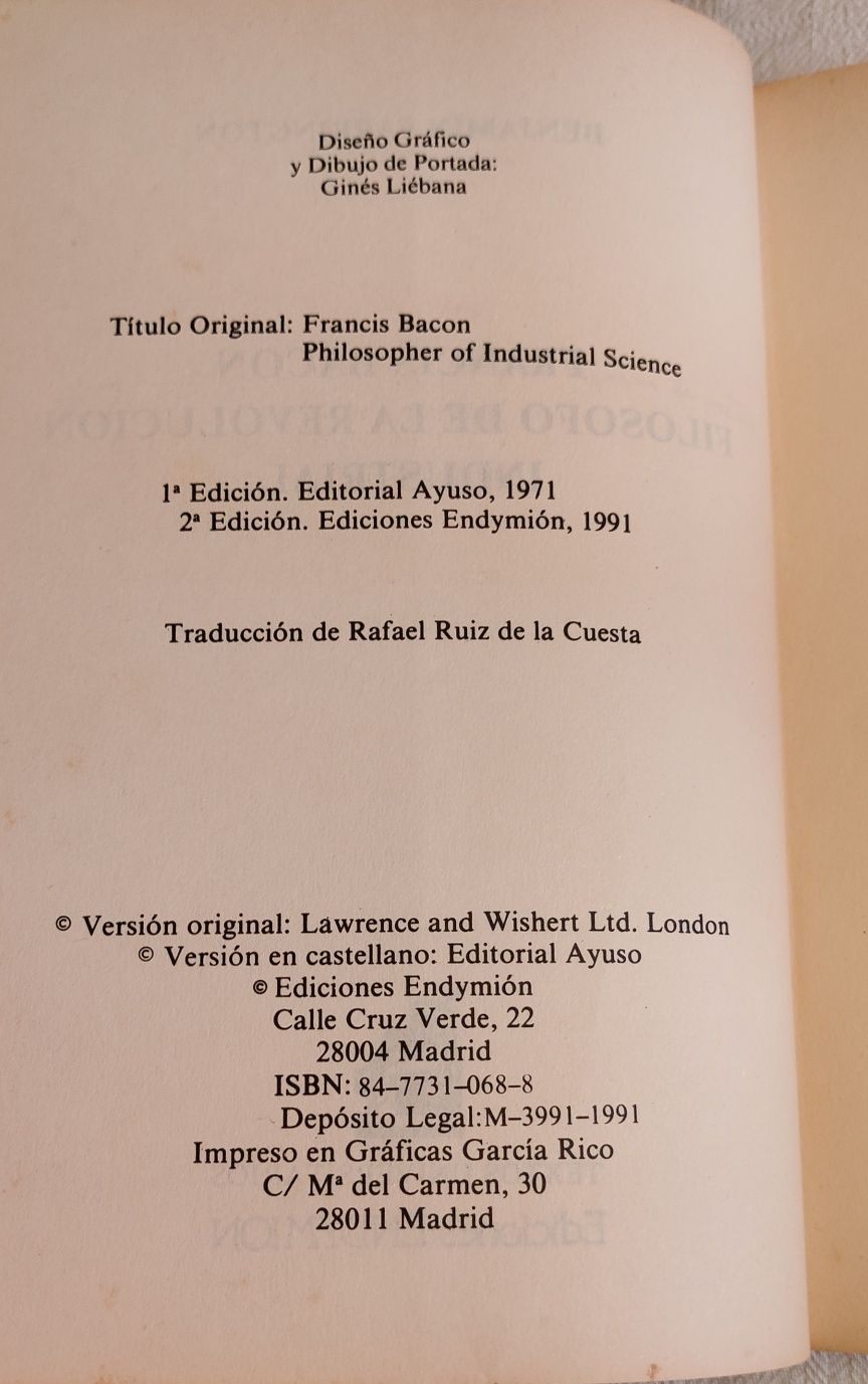 Francis Bacon ,Filosofo de la revolucion industrial