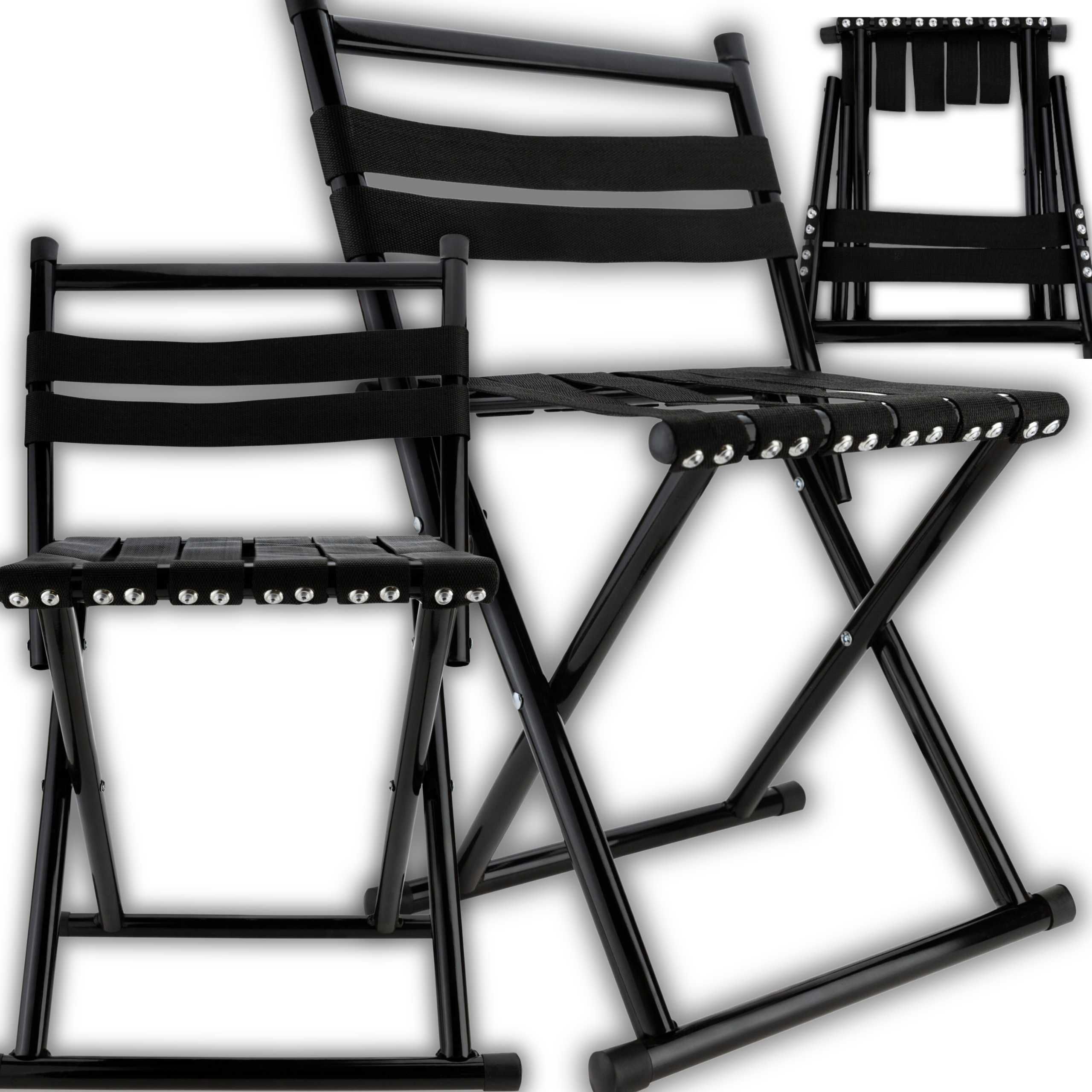 Krzesło Turystyczne Składane Wędkarskie Balkonowe Fotel z Oparciem