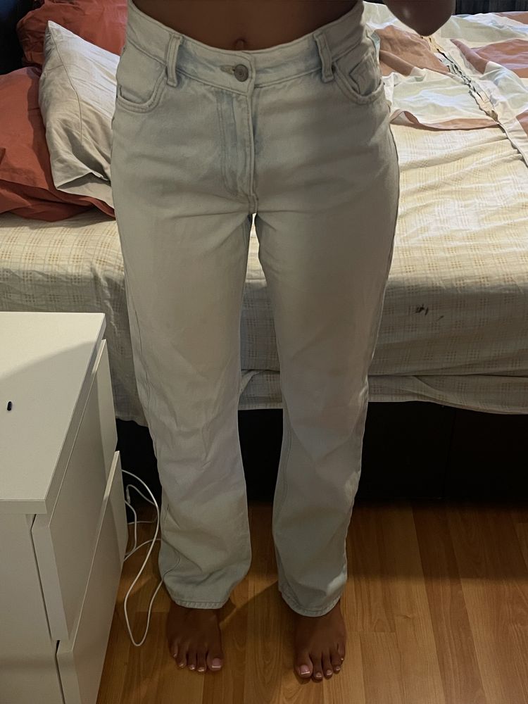 straight jeans azul