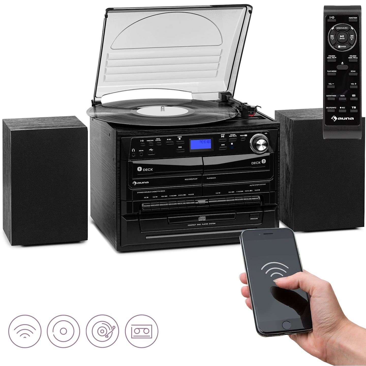 Wieża stereo Auna 388DAB+