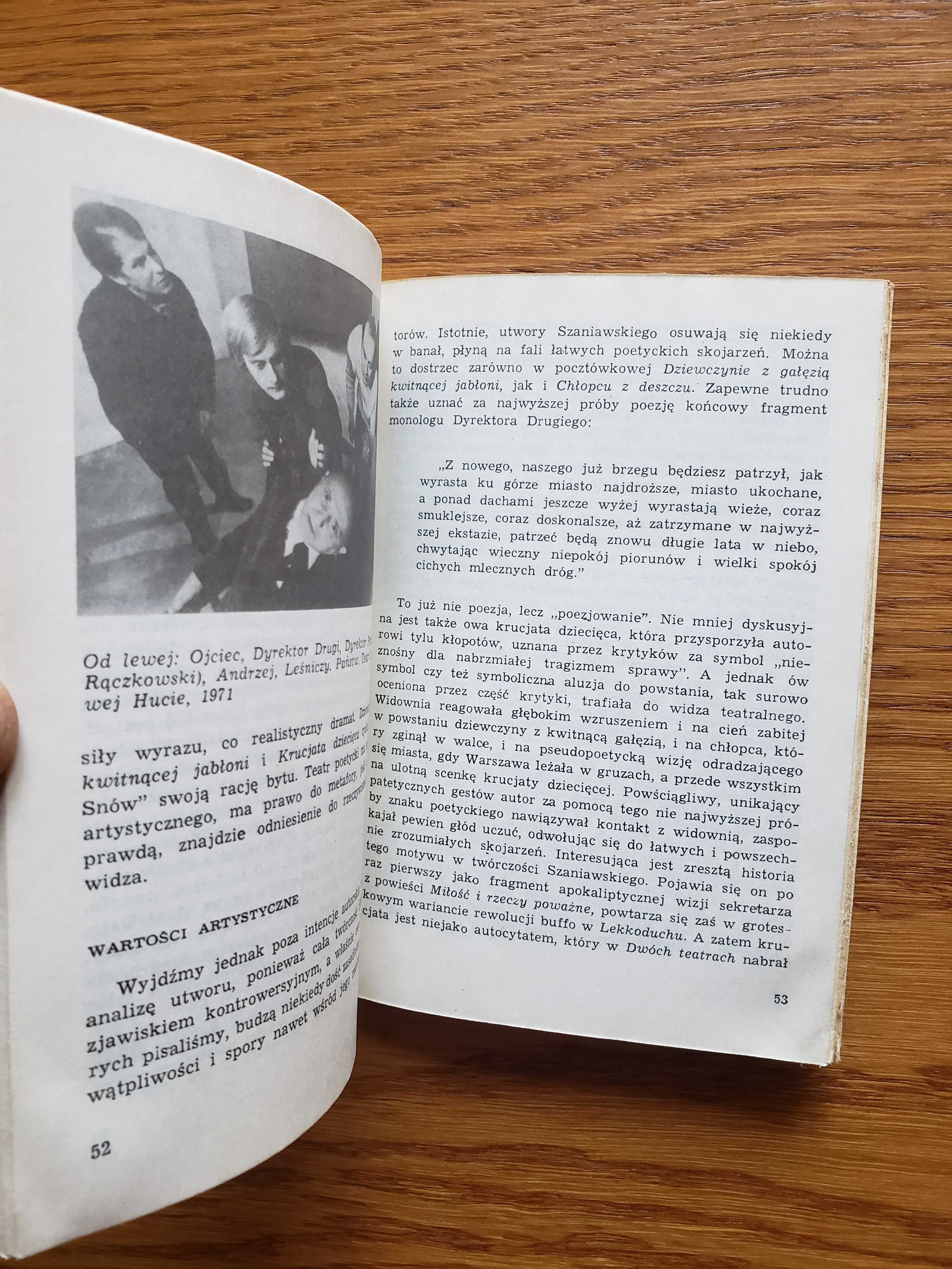 Dwa teatry Jerzego Szaniawskiego - Krystyna Nastulanka Warszawa 1987