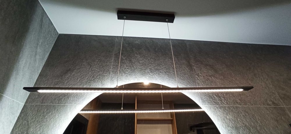 Lampa LED czarny mat