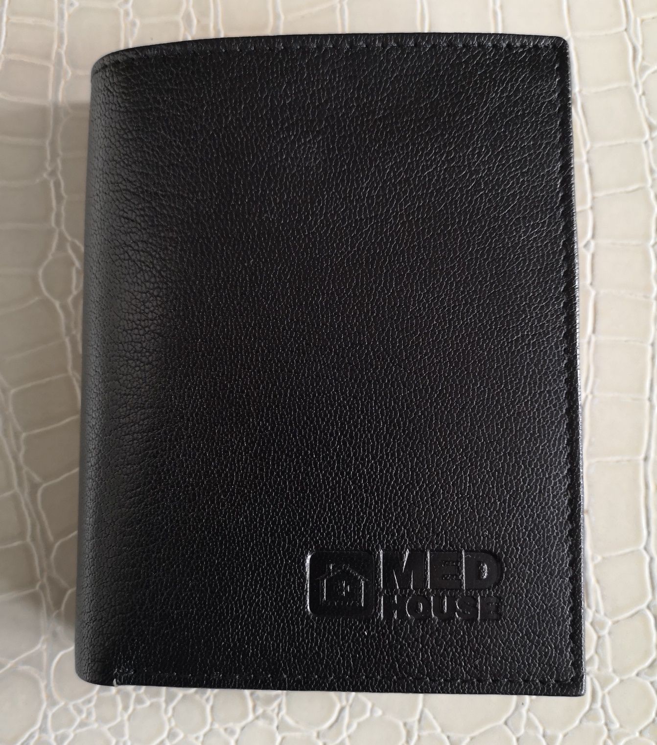 Elegancki skórzany portfel męski